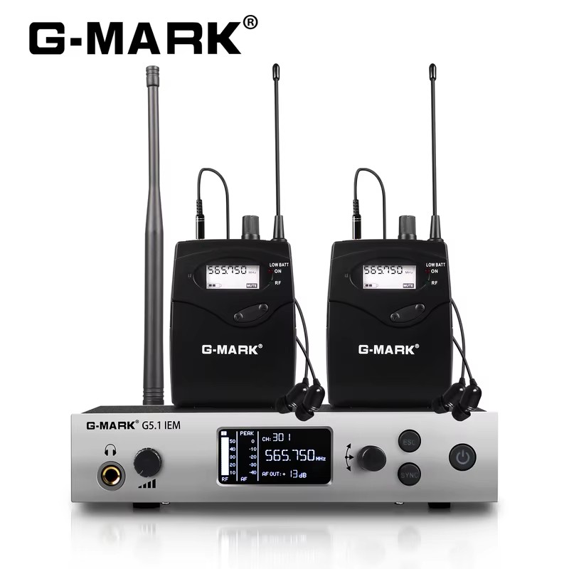 In Ear Monitors For Singers - G-MARK UHF 무선 인이어 모니터 시스템,