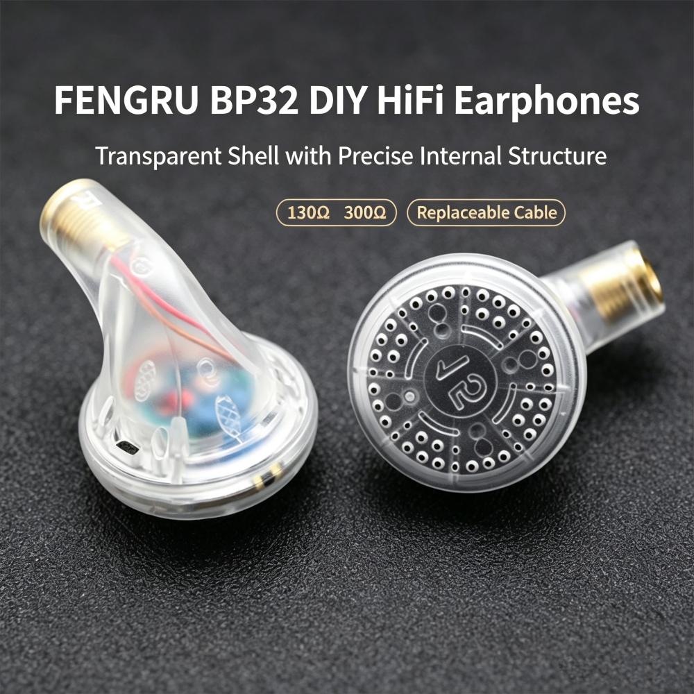 Planar Magnetic Iem Earphones - FENGRU BP32 Diy 130ohm 베릴륨 필름