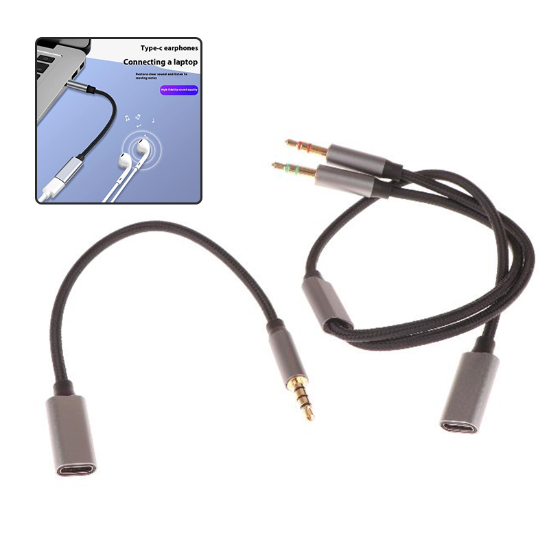 Type C Wired Earphones With Mic - USB C 포트 케이블 변환 이어폰