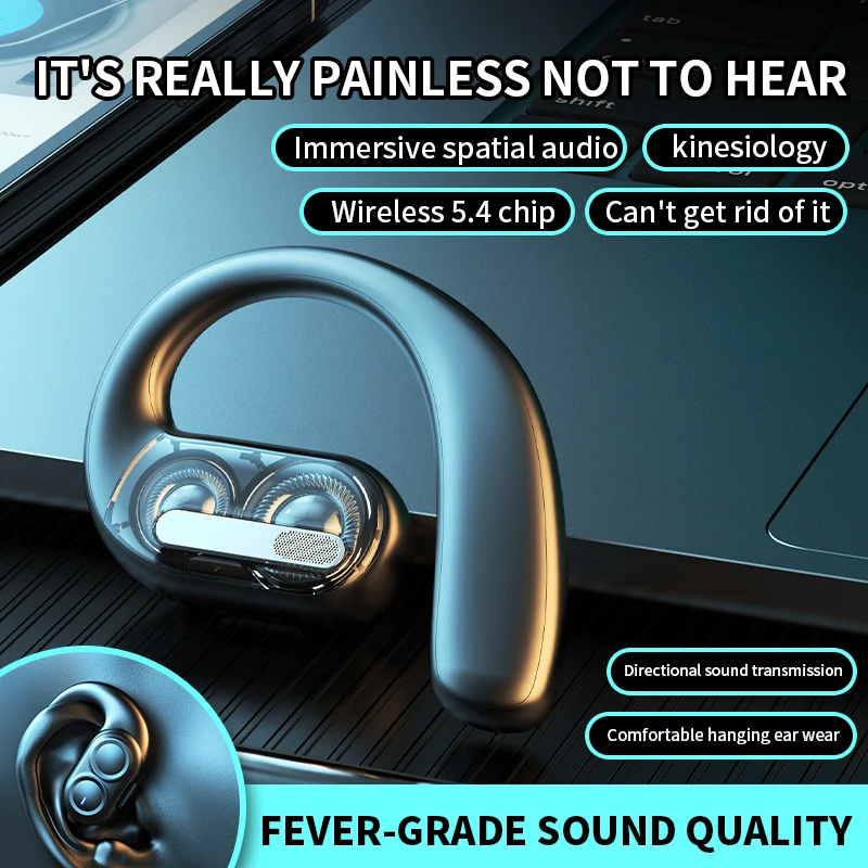 무선 블루투스 헤드폰 풀 오픈 헤드셋 공기 전도 이어훅 - Open Ear Air Conduction Headphones 리뷰 및 가격