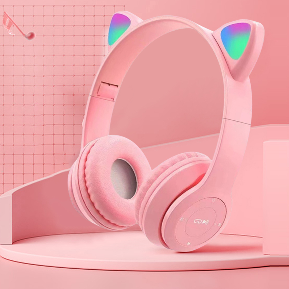 귀여운 고양이 귀 블루투스 헤드폰 LED 라이트 플래시 - Cat Ear Bluetooth Headset Led 리뷰 및 가격