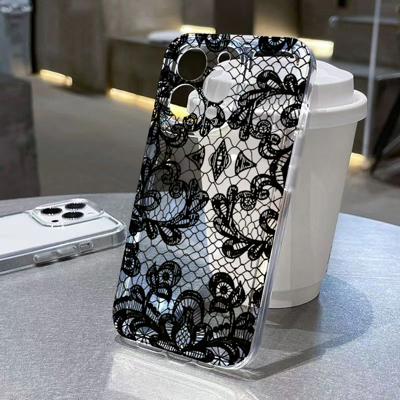 트렌디한 블랙 레이스 꽃무늬 샤오미 포코 X5 X3 프 - Tablets 리뷰 및 가격
