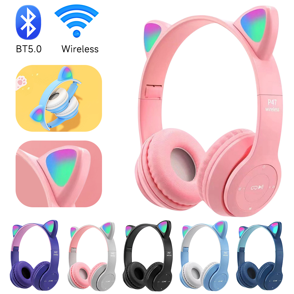 P47M 무선 블루투스 헤드셋 게이머 고양이 LED 라 - Gaming Headset With Mic Rgb 리뷰 및 가격
