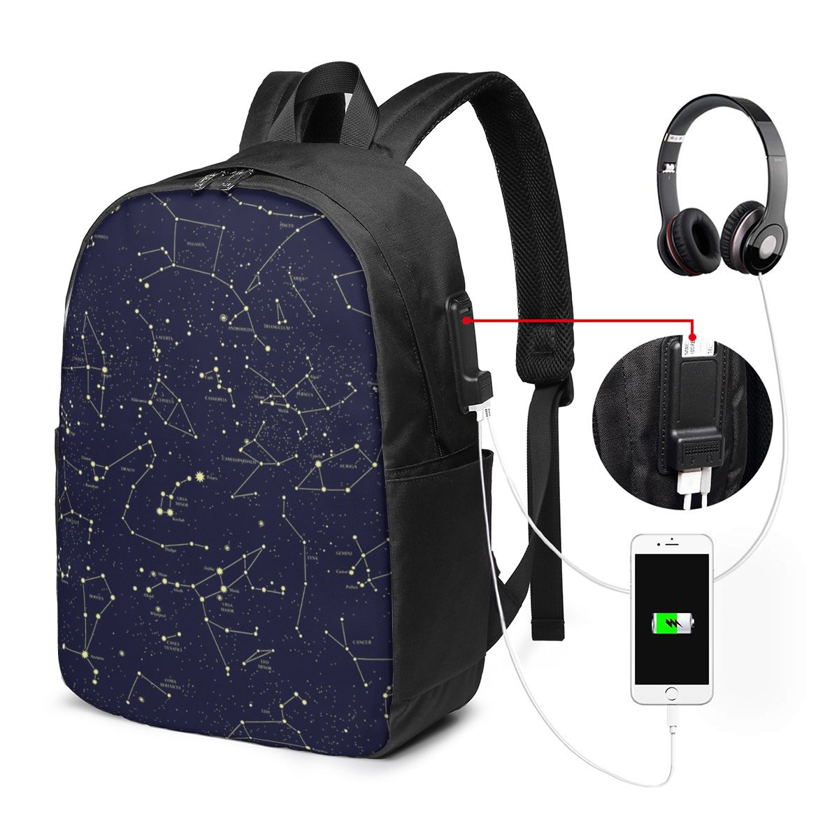 밤하늘 황금 천상의 별 조디악 별자리 배낭 여행 노트북 - Laptops 리뷰 및 가격