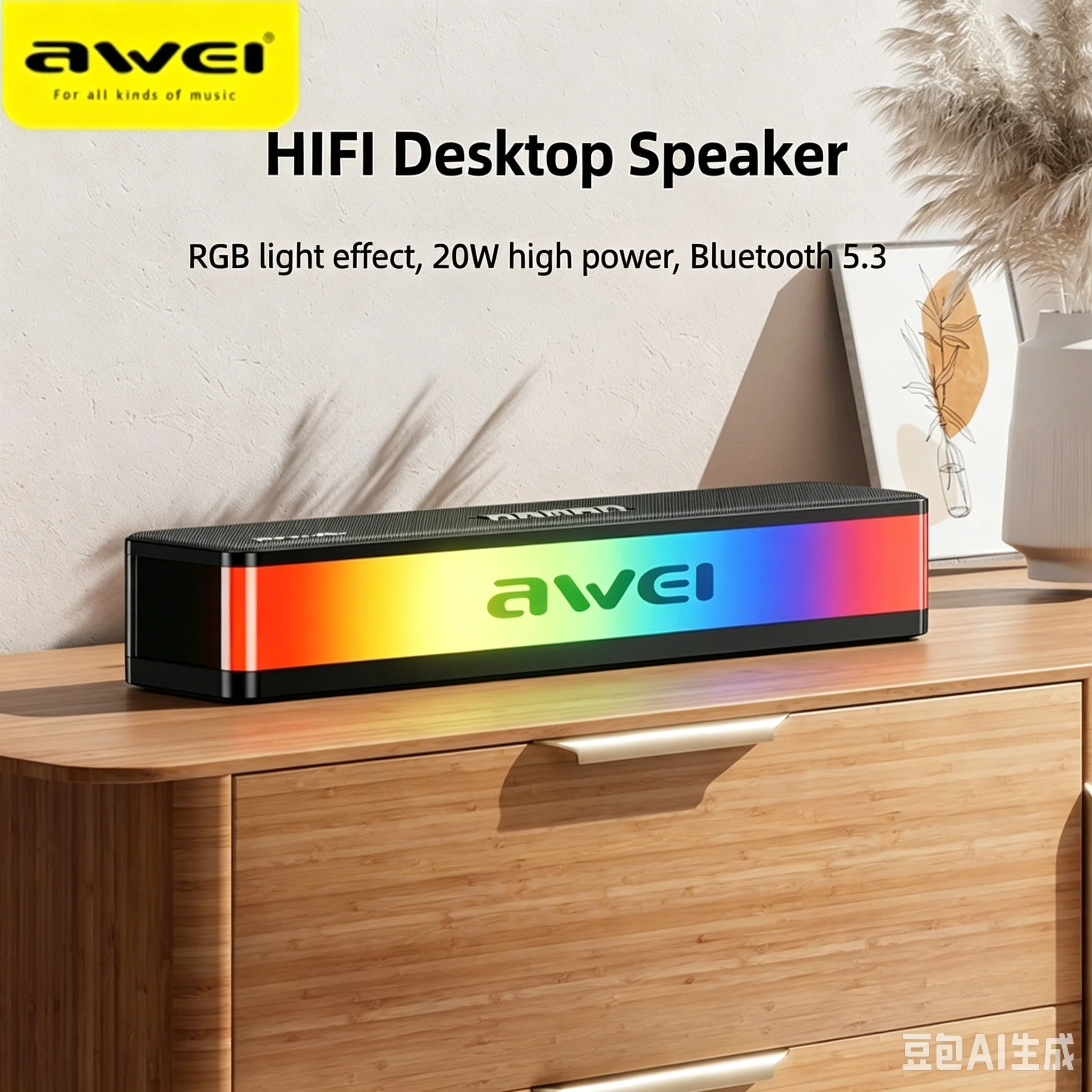 RGB 블루투스 스피커 사운드바 20W 강력한 서브우퍼 - Rgb Computer Soundbar For Pc 리뷰 및 가격