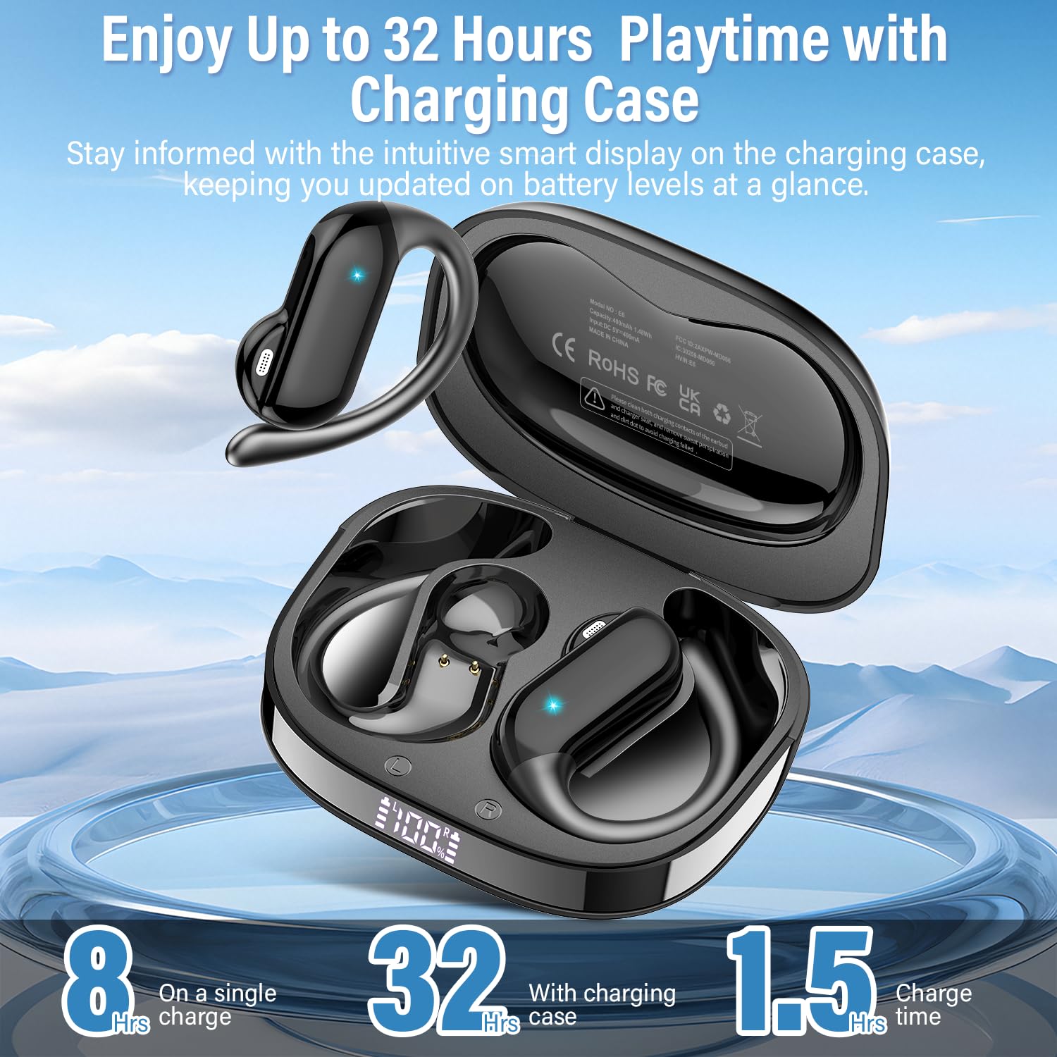 2026 오픈형 이어버드 블루투스 5.4 무선 헤드폰  - Open Ear Air Conduction Headphones 리뷰 및 가격