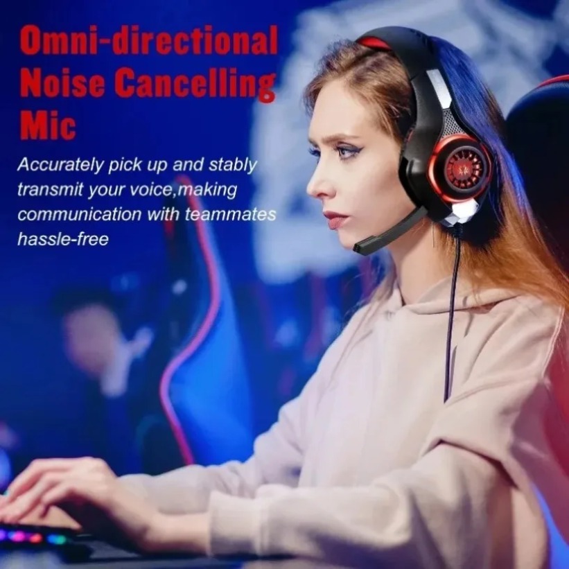 마이크가 장착된 LED 게이밍 헤드폰 RGB 오버이어  - Gaming Headset With Mic Rgb 리뷰 및 가격
