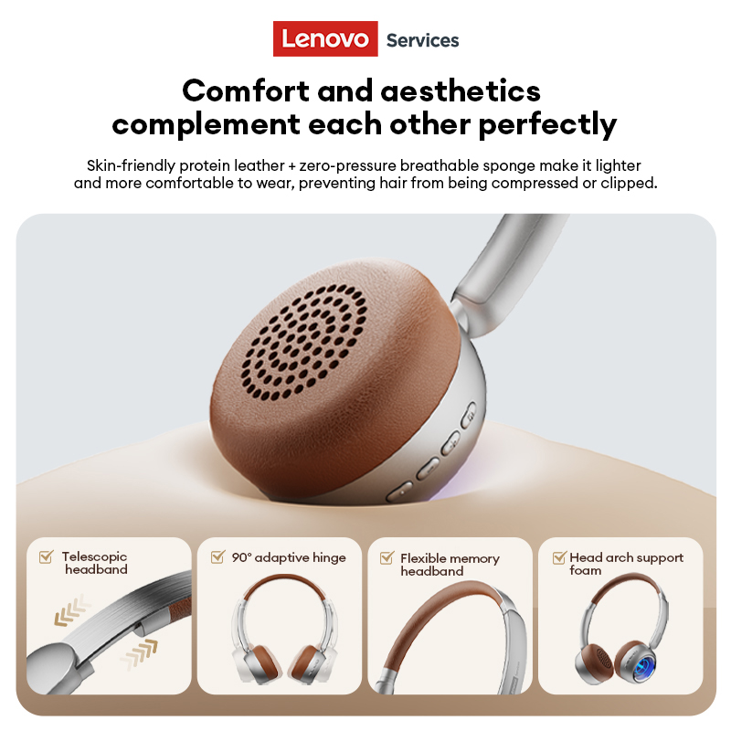 레노버 LS101 레트로 마이야르 블루투스 6.0 헤드 - Anc Wireless Over Ear Headphones 리뷰 및 가격