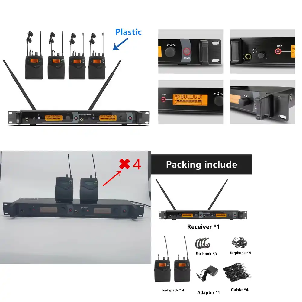 572-603mhz 2050EX 듀얼 송신기 4개 수신 - In Ear Monitors For Singers 리뷰 및 가격