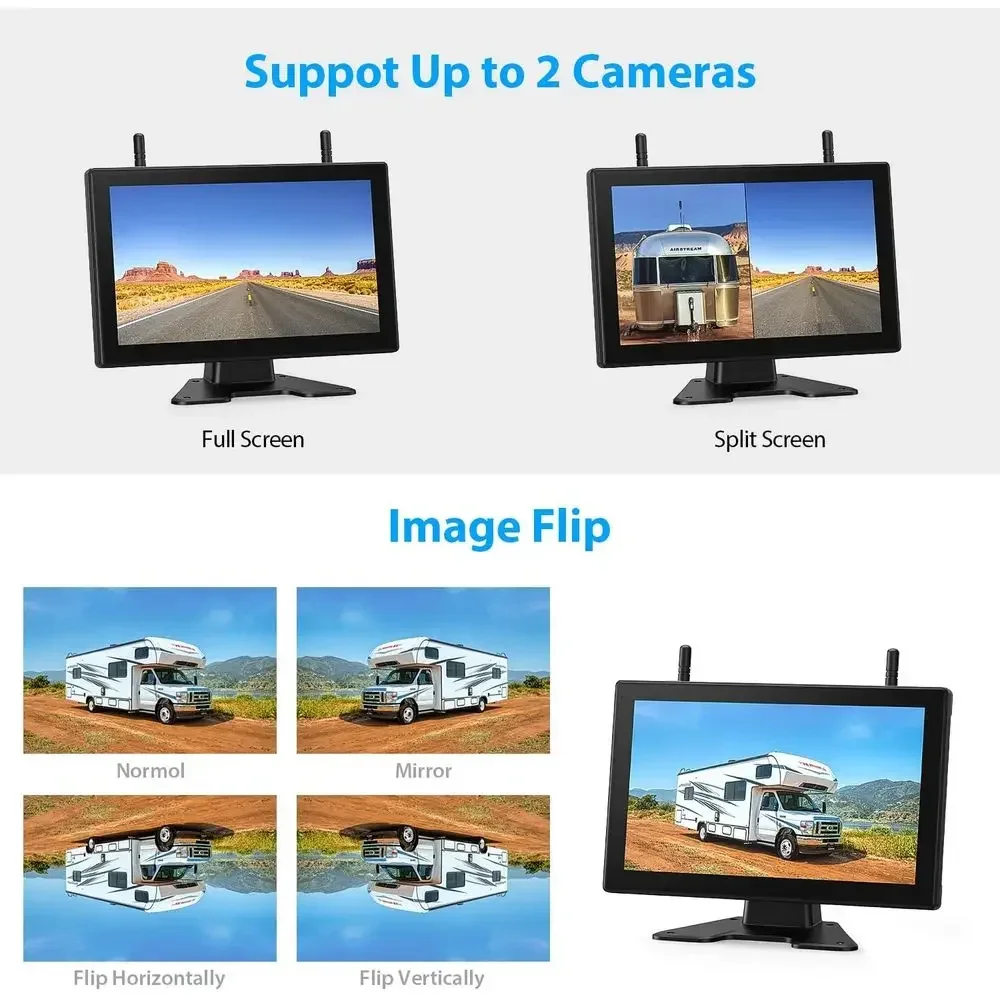 자석식 태양광 무선 후방 카메라 HD 1080P DVR - Cameras 리뷰 및 가격