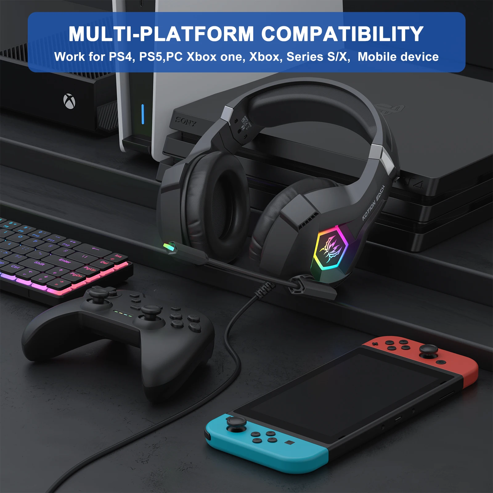 7.1 서라운드 사운드, 노이즈 캔슬링 마이크, RGB - Gaming Headset With Mic Rgb 리뷰 및 가격